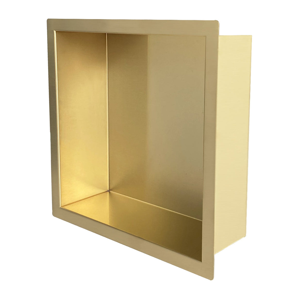 Wiesbaden Demis inbouwnis PVD 30 x 30 x 10 cm / Geborsteld messing - productfoto