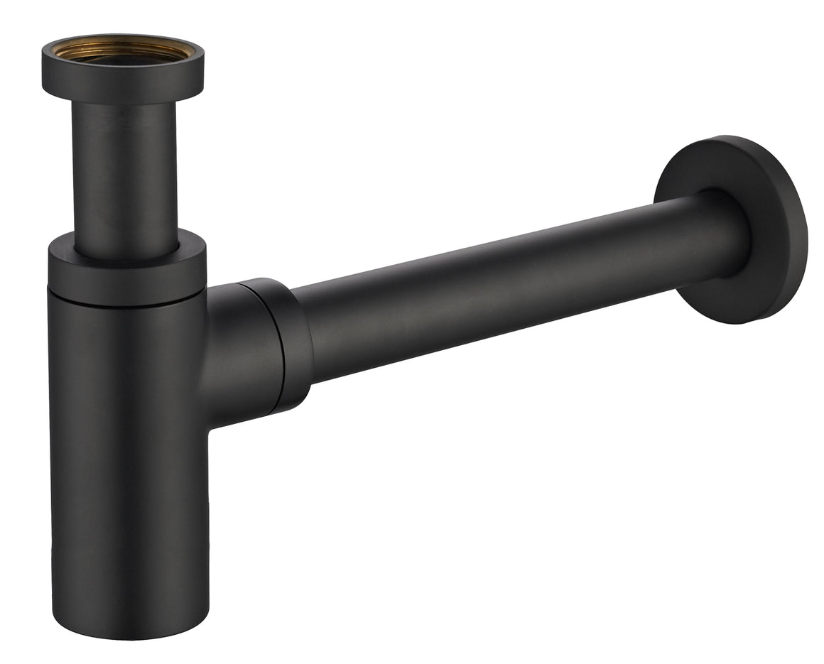 Wiesbaden UniMatch wastafelsifon 32 mm mat zwart - productfoto