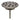 Afvoerplug van geborsteld staal met ronde perforaties en schroefdraad, luxe design 5/4".