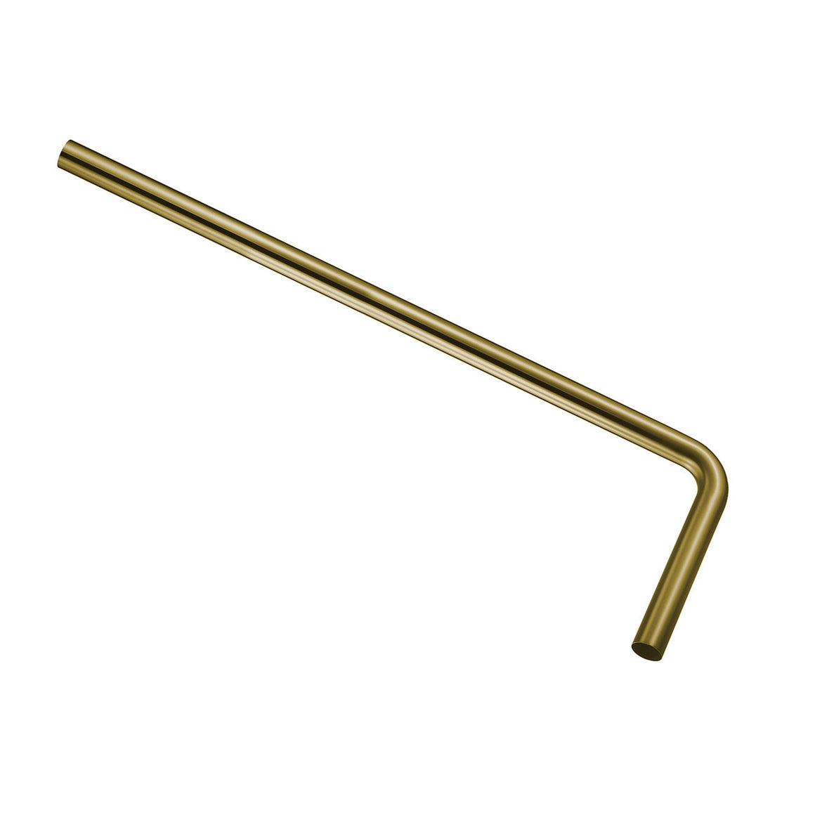 Wiesbaden UniMatch vloerbuis 75 x 22 x 3,2 cm geborsteld messing PVD - productfoto