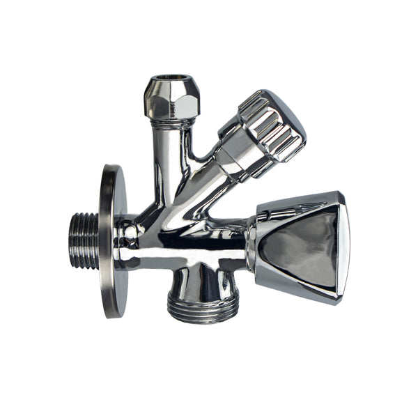 Riko combinatie kraantje 1/2 × 3/4 × 10 mm chroom