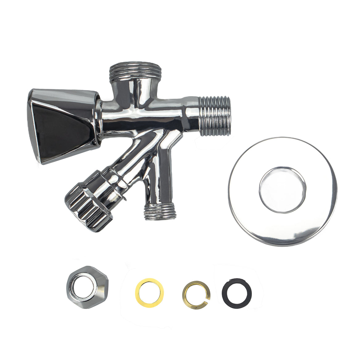 Riko combinatie kraantje 1/2 x 3/4 x 10 mm chroom - productfoto