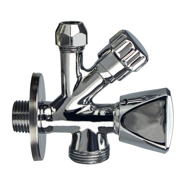 Riko combinatie kraantje 1/2 × 3/4 × 10 mm chroom