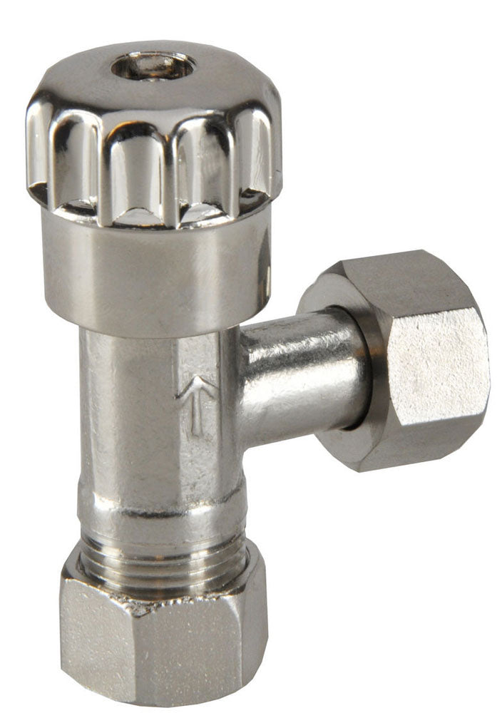 Riko hoekstopkraan 3/8" x 12 mm knel verchroomd - productfoto