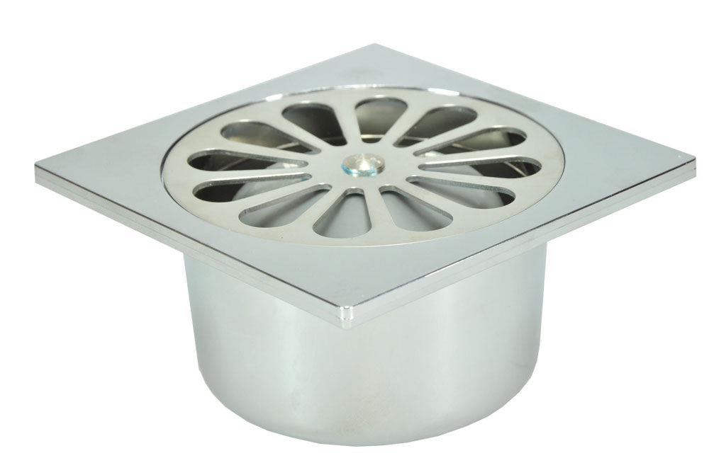 Riko doucheput met onderuitlaat 10 x 10 cm - productfoto
