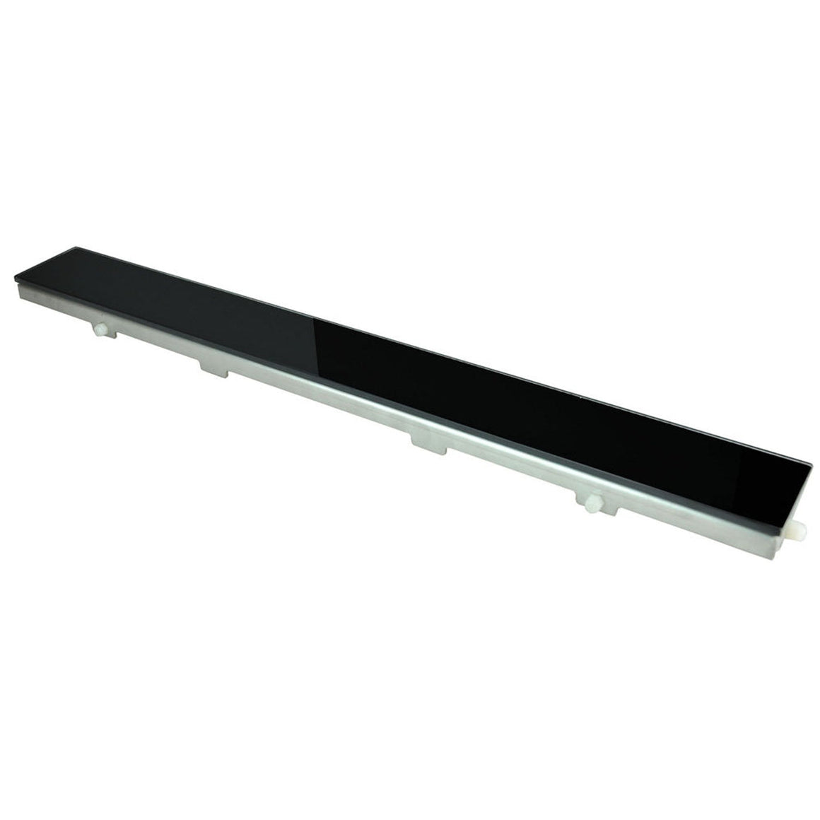Wiesbaden glasrooster voor douchegoot glanzend zwart 70 cm - productfoto