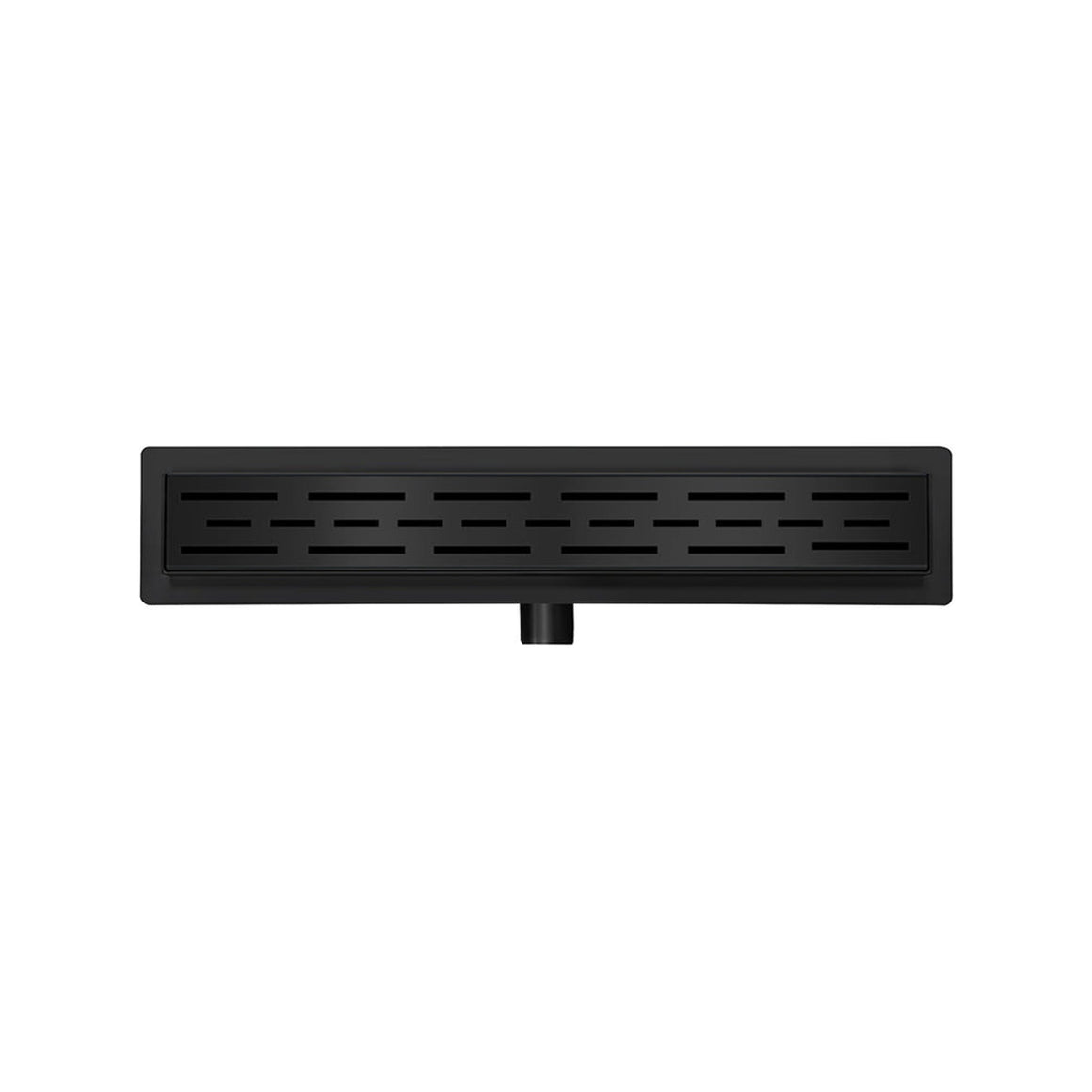 Wiesbaden douchegoot met flens en rooster mat zwart 50 cm - productfoto