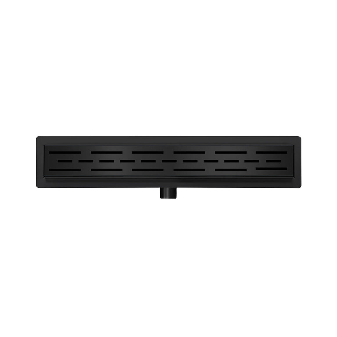Wiesbaden douchegoot met flens en rooster mat zwart 60 cm - productfoto