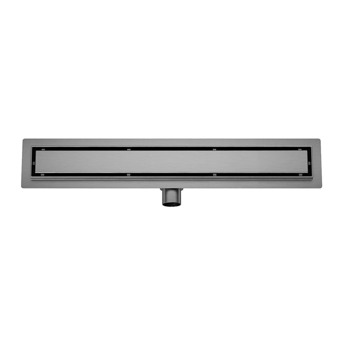 Wiesbaden douchegoot met flens en tegelrooster PVD 90 cm / Gunmetal - productfoto