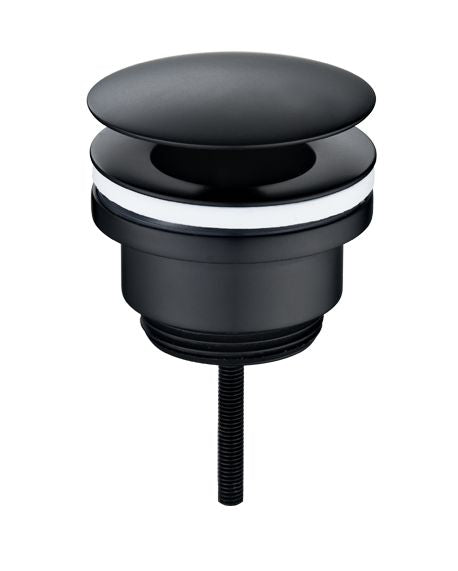 Wiesbaden UniMatch open afvoerplug mat zwart - productfoto