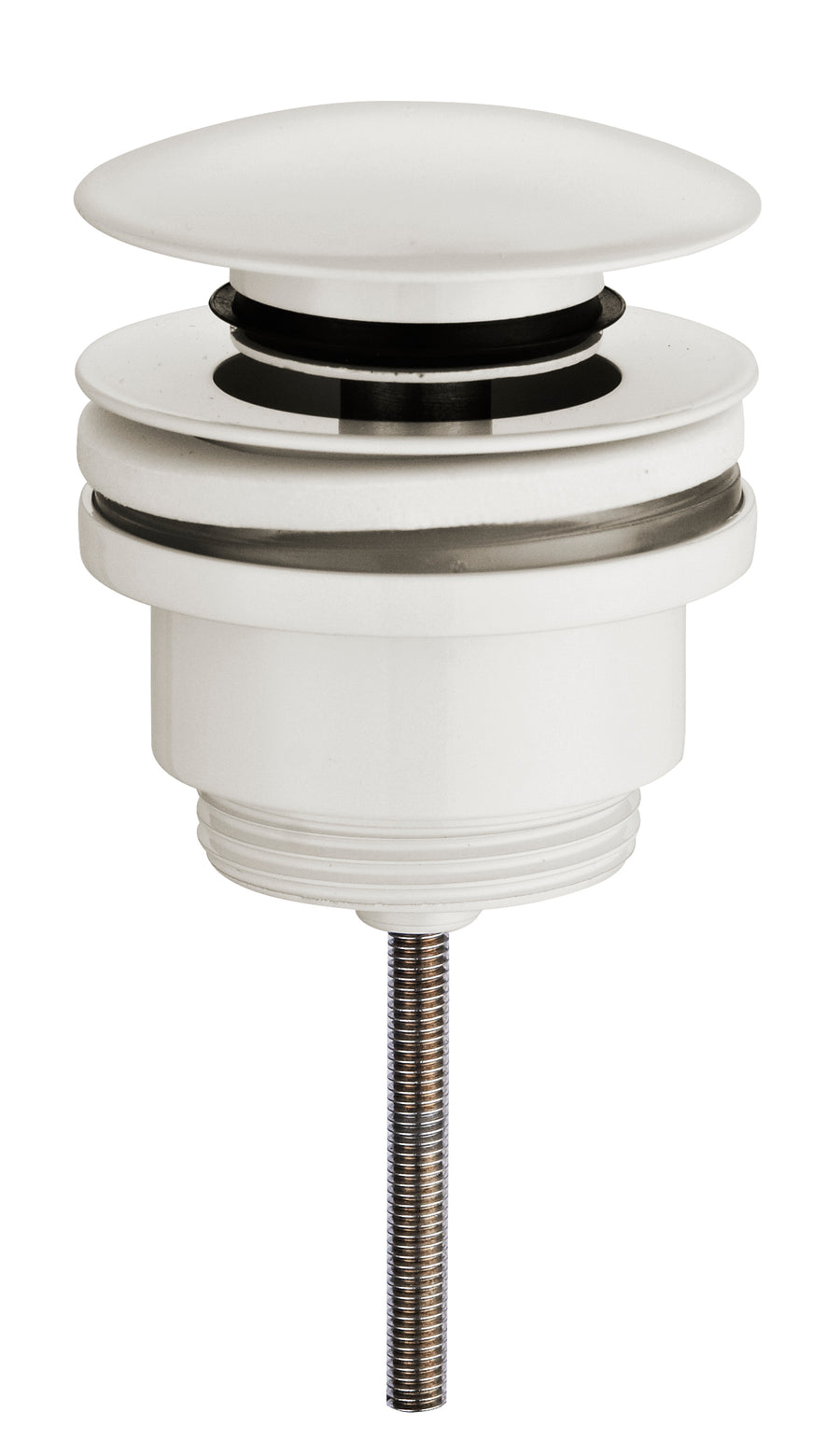 Wiesbaden UniMatch clickwaste afvoerplug glans wit - productfoto