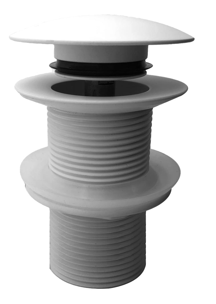 Wiesbaden UniMatch clickwaste afvoerplug verlengd mat wit - productfoto