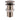Wiesbaden UniMatch clickwaste afvoerplug verlengd 5/4" geborsteld staal - productfoto