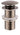 Wiesbaden UniMatch clickwaste afvoerplug verlengd 5/4" geborsteld staal - productfoto