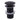 Wiesbaden UniMatch clickwaste afvoerplug verlengd mat zwart - productfoto