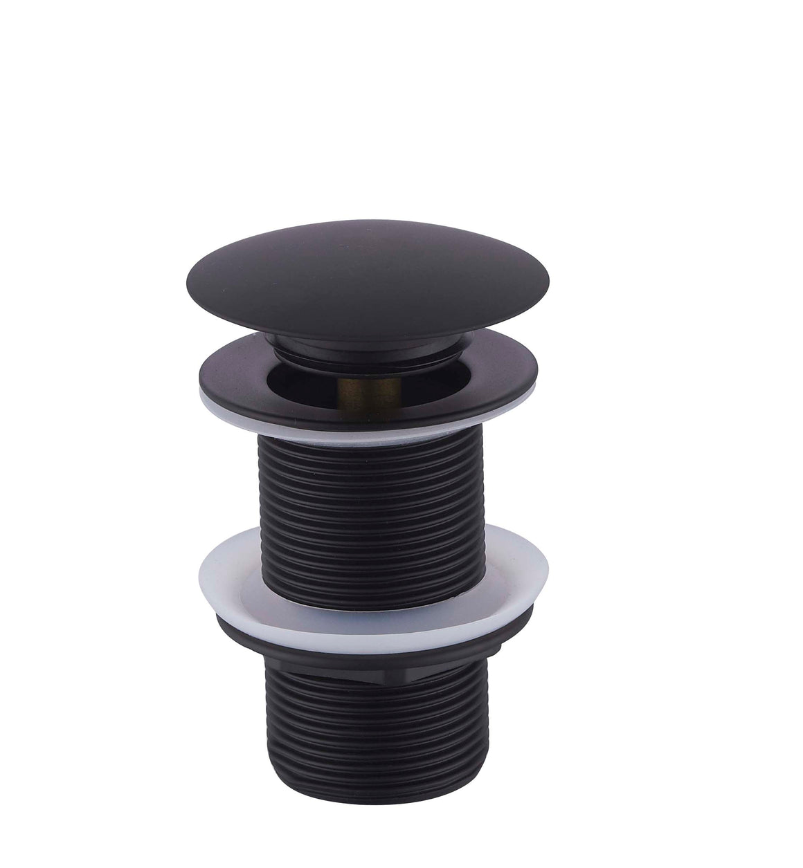 Wiesbaden UniMatch clickwaste afvoerplug verlengd mat zwart - productfoto