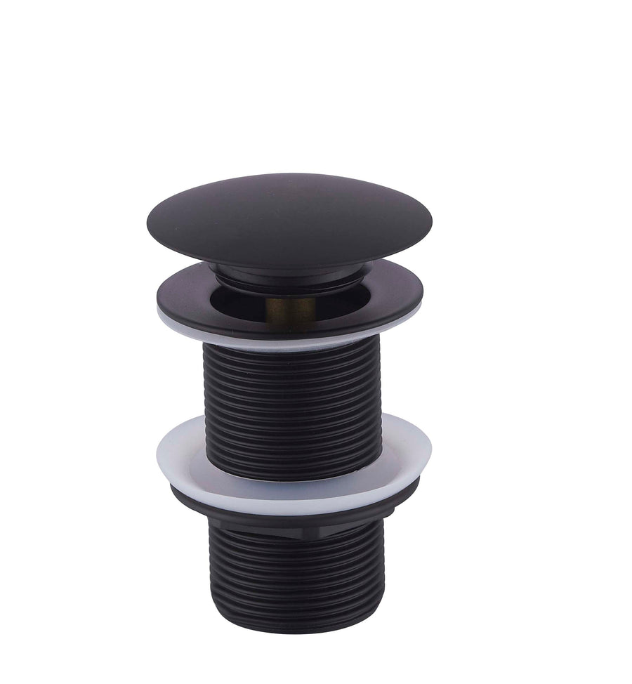 Wiesbaden UniMatch clickwaste afvoerplug verlengd mat zwart - productfoto