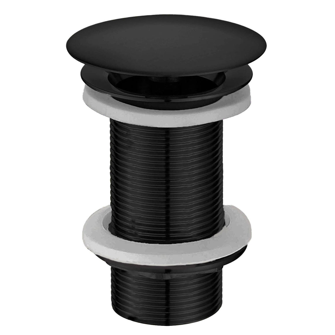 Wiesbaden UniMatch open afvoerplug verlengd mat zwart - productfoto