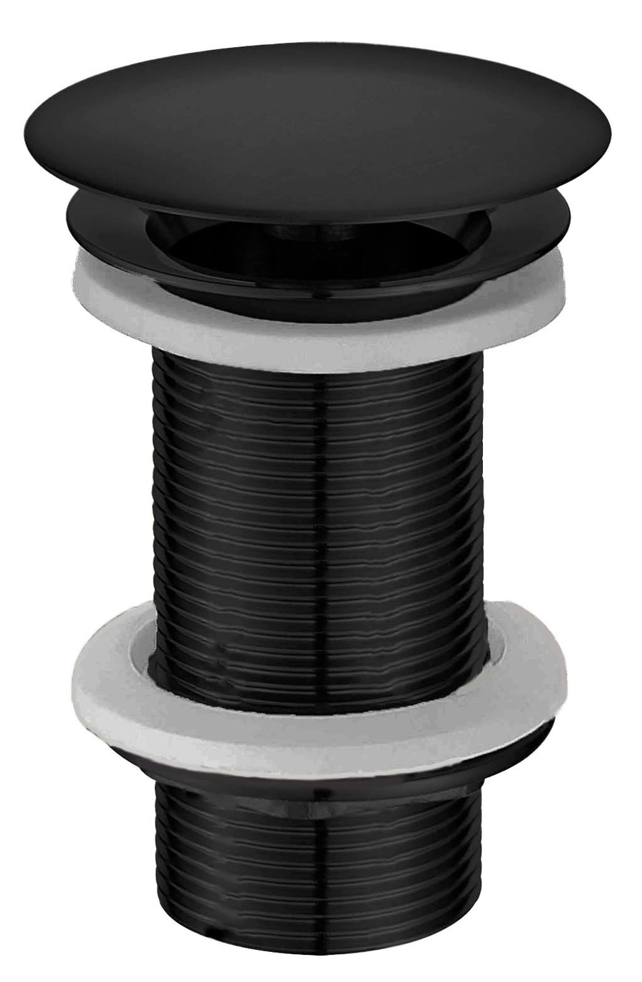 Wiesbaden UniMatch open afvoerplug verlengd mat zwart - productfoto