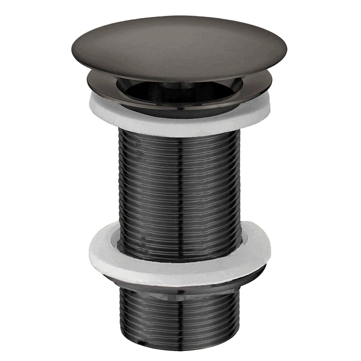 Wiesbaden UniMatch open afvoerplug verlengd gunmetal - productfoto