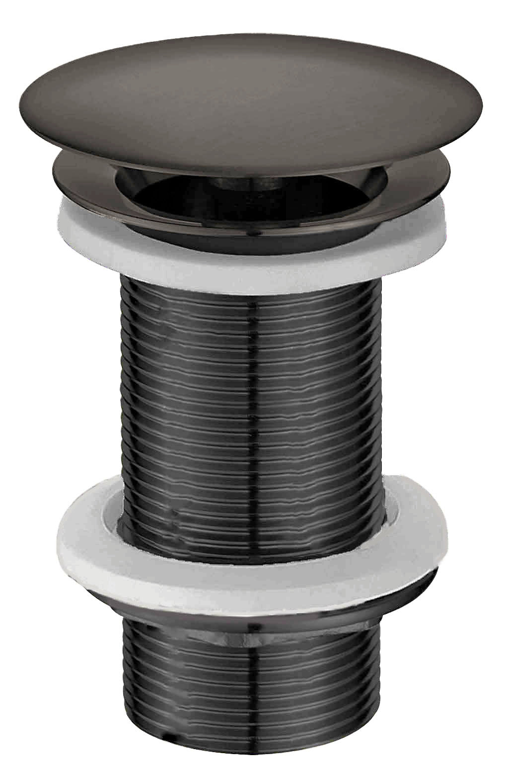Wiesbaden UniMatch open afvoerplug verlengd gunmetal - productfoto