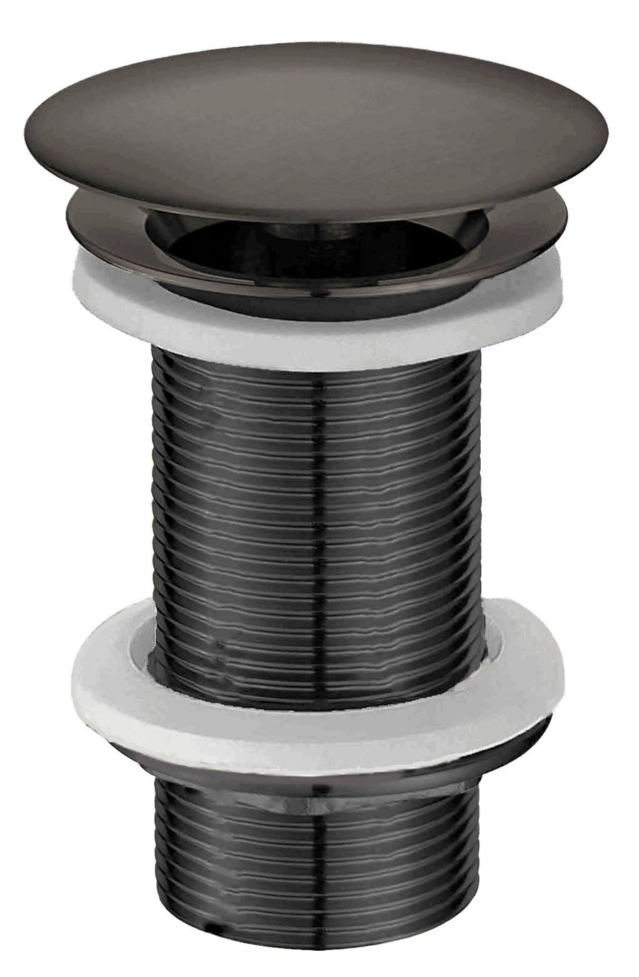 Wiesbaden UniMatch open afvoerplug verlengd gunmetal - productfoto