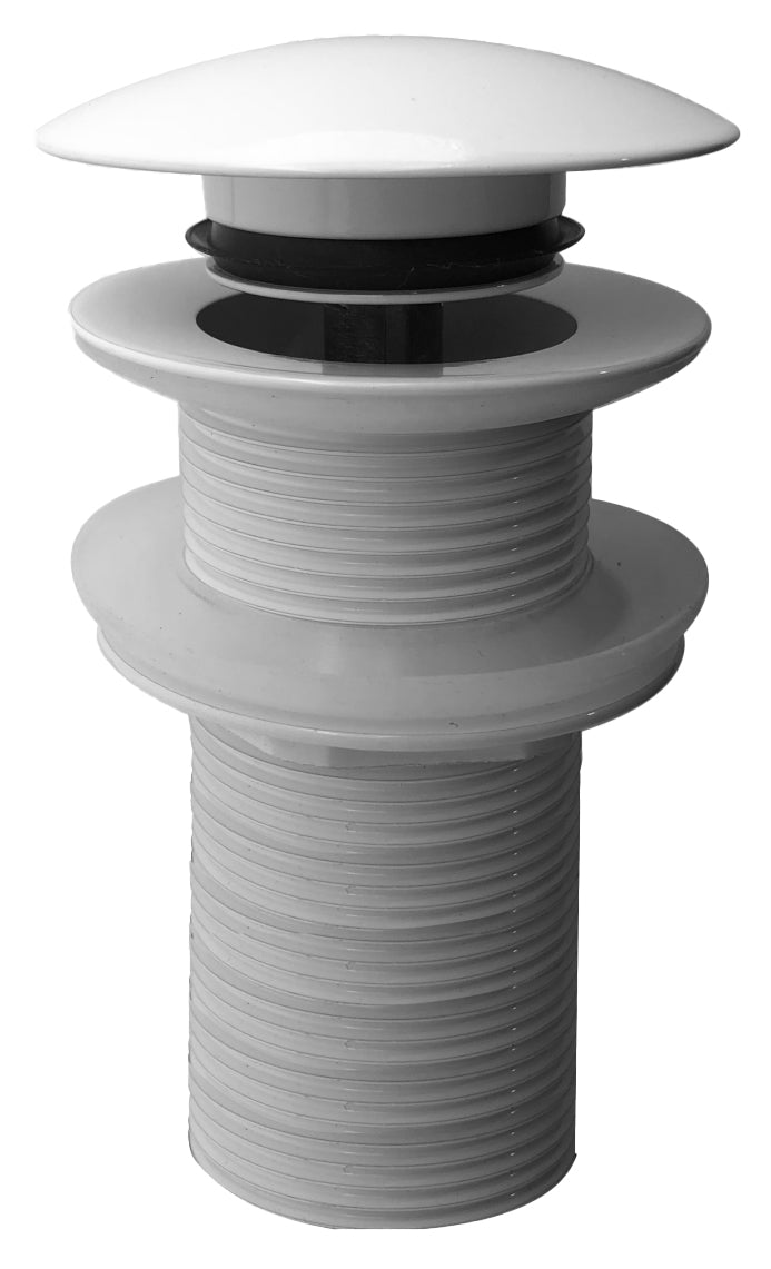 Wiesbaden UniMatch clickwaste afvoerplug verlengd glans wit - productfoto