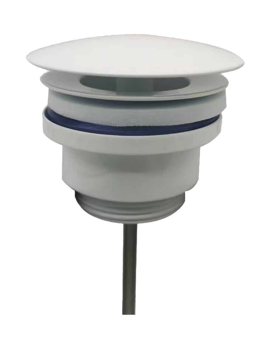 Wiesbaden UniMatch open afvoerplug mat wit - productfoto