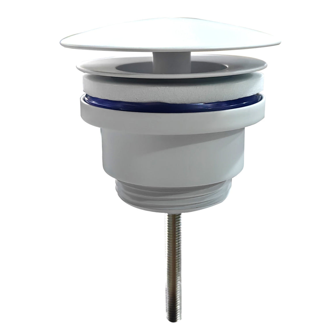 Wiesbaden UniMatch open afvoerplug glans wit - productfoto