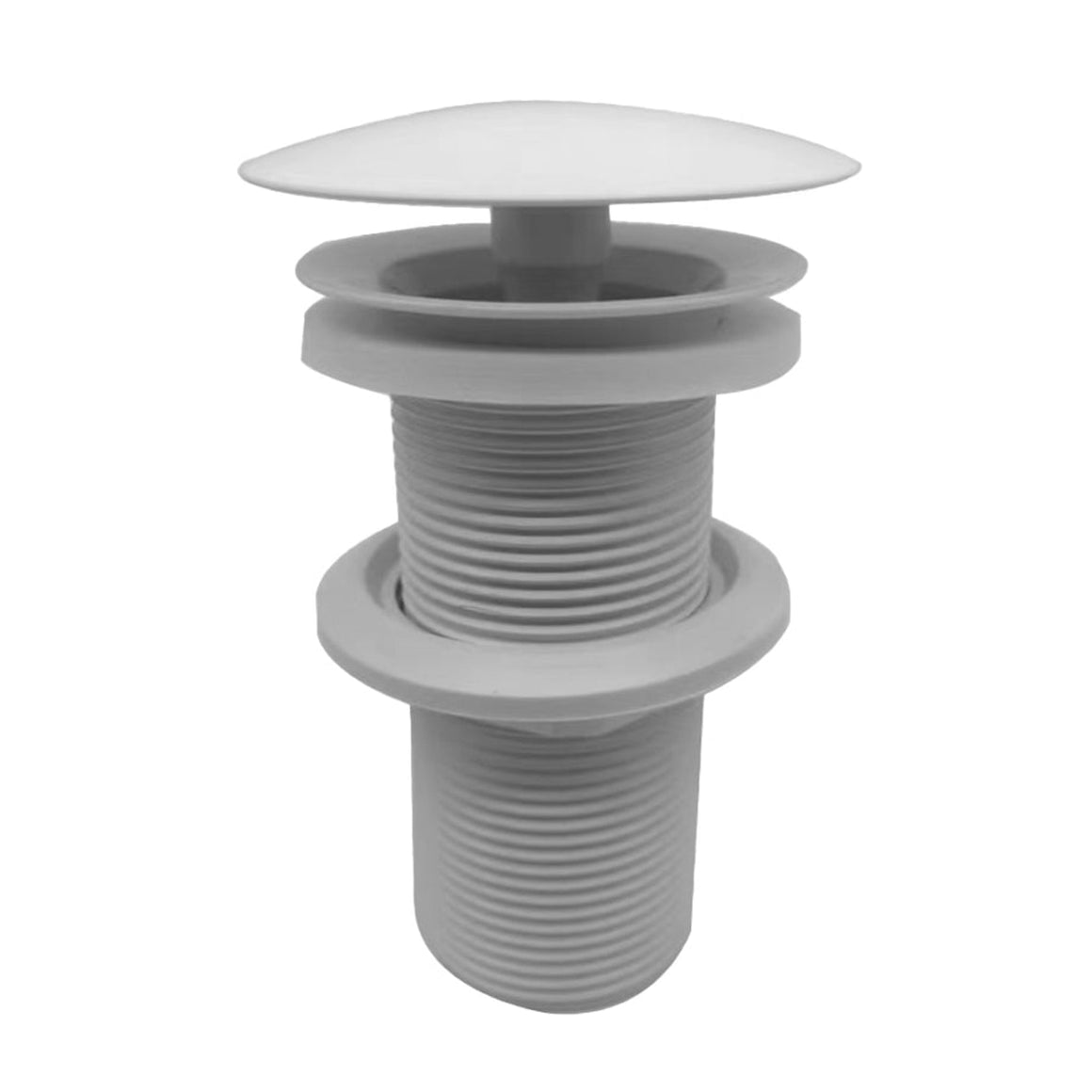 Wiesbaden UniMatch open afvoerplug verlengd glans wit - productfoto