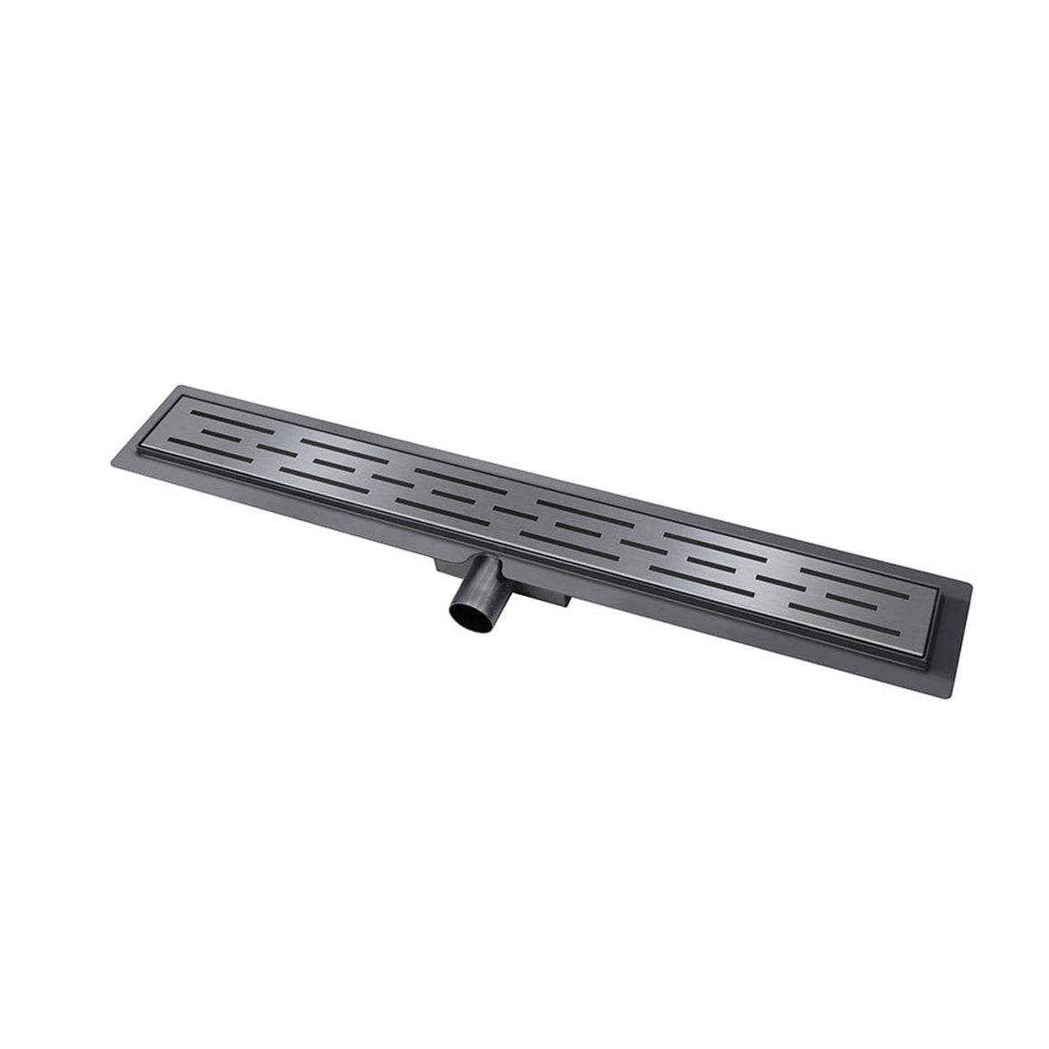 Wiesbaden douchegoot met flens en rooster PVD 100 cm / Gunmetal - productfoto