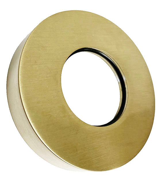 Wiesbaden UniMatch sifon rozet 32 mm x 65 mm geborsteld messing PVD - productfoto