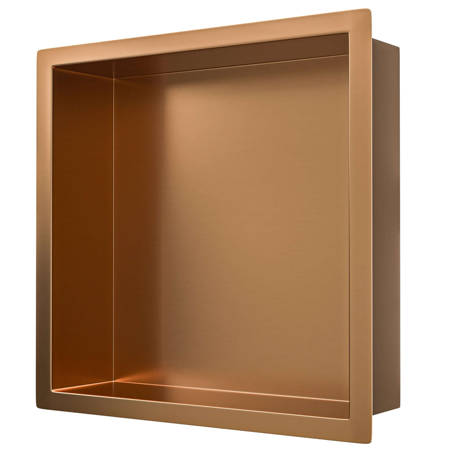 Wiesbaden Novi Inbouwnis 30x30x7 cm Geborsteld Brons Koper