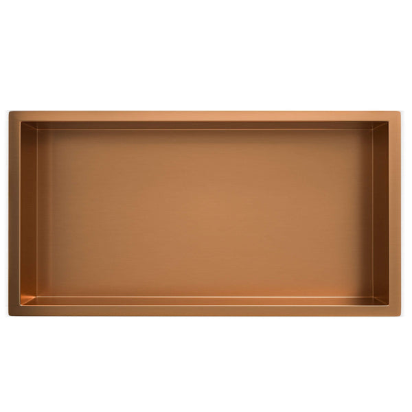 Novi Inbouwnis Wiesbaden 30x60x10 cm Brossé Bronze Cuivre