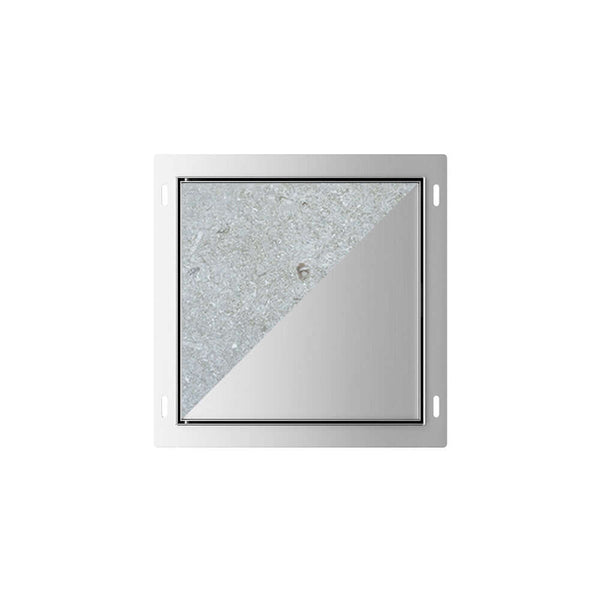 Demis encastré Wiesbaden 30X30X14Cm carrelable inox