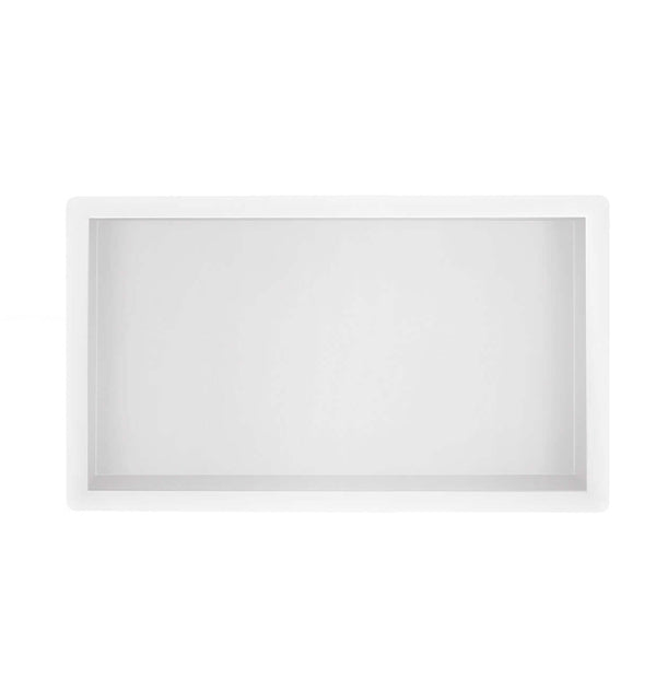 Excellence Inbouwnis Wiesbaden 30X60X10Cm en RVS Mat Blanc