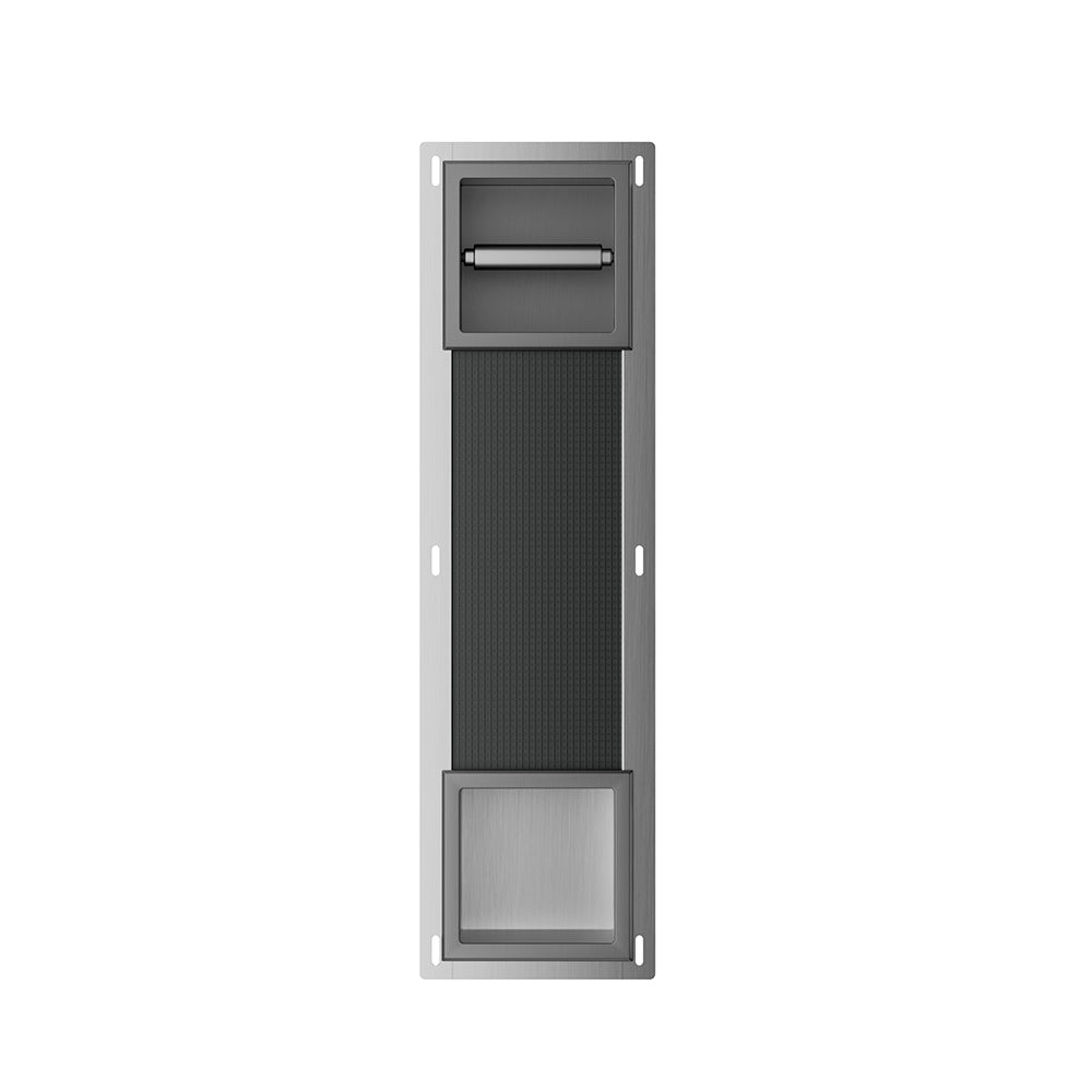 Xellanz Rocko toiletrolhouder zonder klep en reserverolhouder Gunmetal - productfoto
