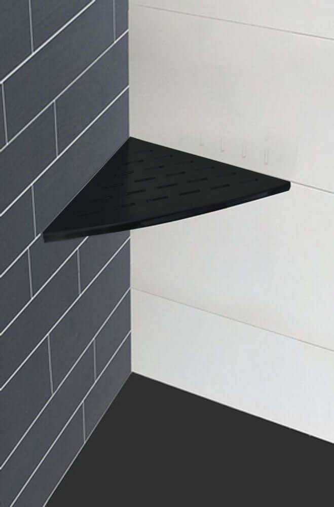 Matzwarte hoekplank Wiesbaden 29X29 Cm