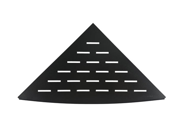 Étagère d'angle encastrée 29 x 29 cm noir mat