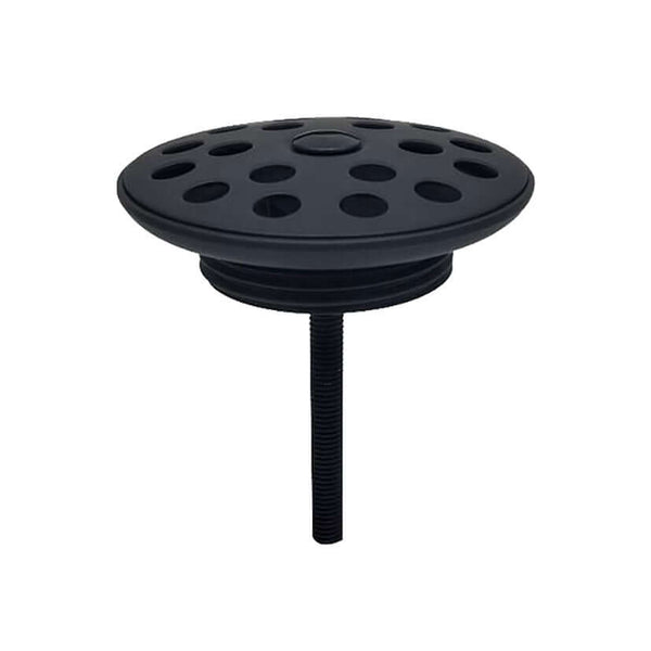 Korv bouchon de vidange ouvert grille 5/4" mat noir