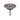 Afvoerplug van geborsteld staal met ronde perforaties en schroefdraad, luxe design 5/4".