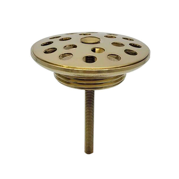 Korv bouchon de vidange ouvert grille 5/4" laiton brossé PVD