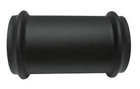 Raccord Wiesbaden 32mm pour tube de sol en noir mat