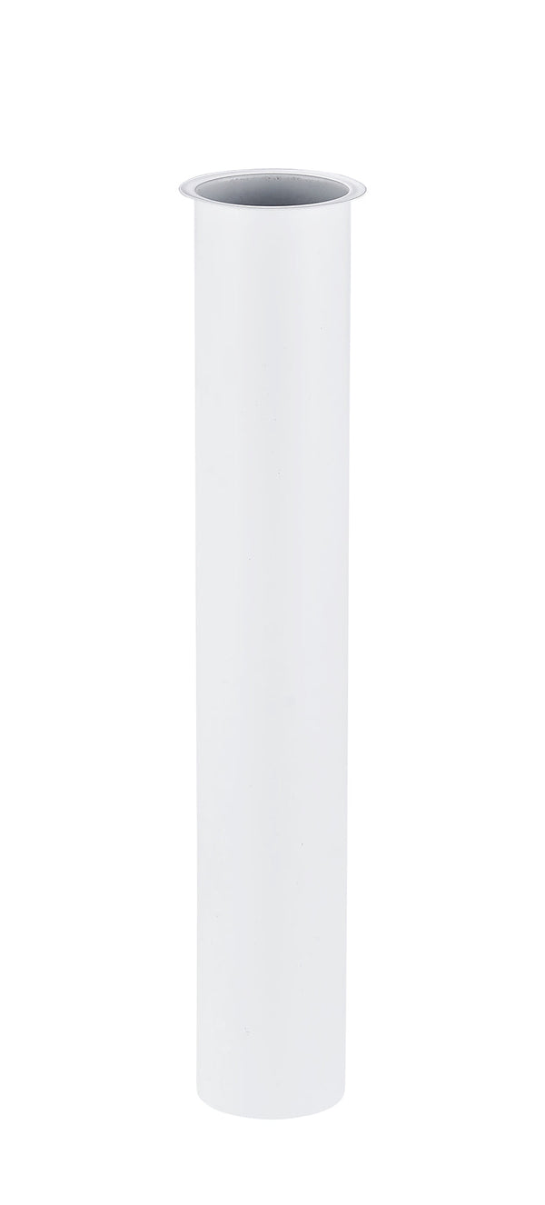 UniMatch sifon verlengbuis 20 cm met kraag mat wit