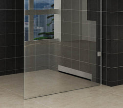 Gouttière murale avec bride 80 x 7 cm inox