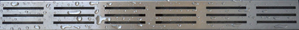 Hahnentyp 1 für Duschrinne 90 x 7 cm Edelstahl