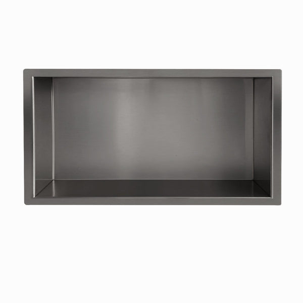 Demis inbouwnis 30 x 60 x 7 cm gunmetal PVD