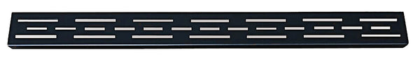 Grille pour caniveau de douche avec bride 50 x 7 cm mat noir