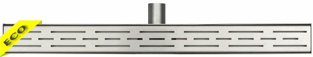 Xellanz Eco douchegoot met rooster 80 cm RVS - productfoto