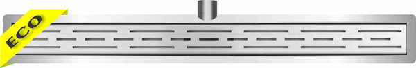 Douchette écologique avec bride et grille 50 x 7 cm inox
